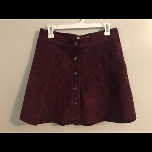 Suede Skirt